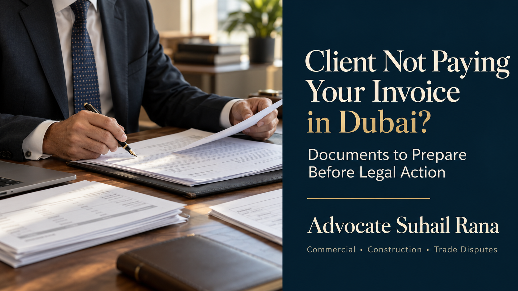 Client Not Paying Your Invoice in Dubai? Documents to Prepare Before Taking Legal Action